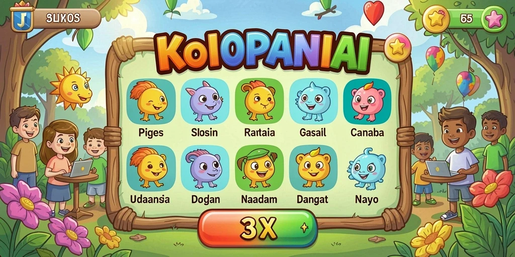 Reward yang menarik menanti di setiap level permainan.