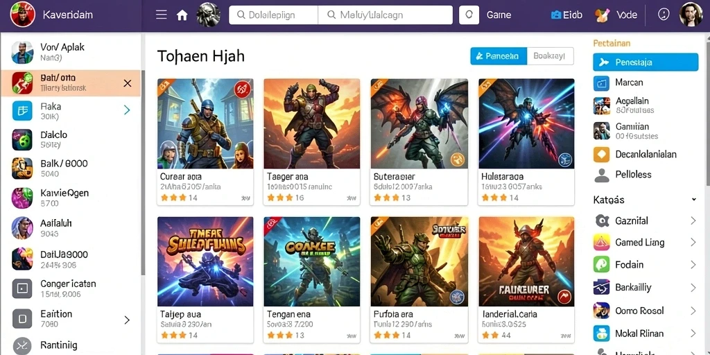Level permainan yang menantang dan beragam.